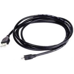 Gembird CCP-MUSB2-AMBM-6 USB Cable 18m Black - Durable, High-Speed Connectivity, Perfect for All Your Devices!